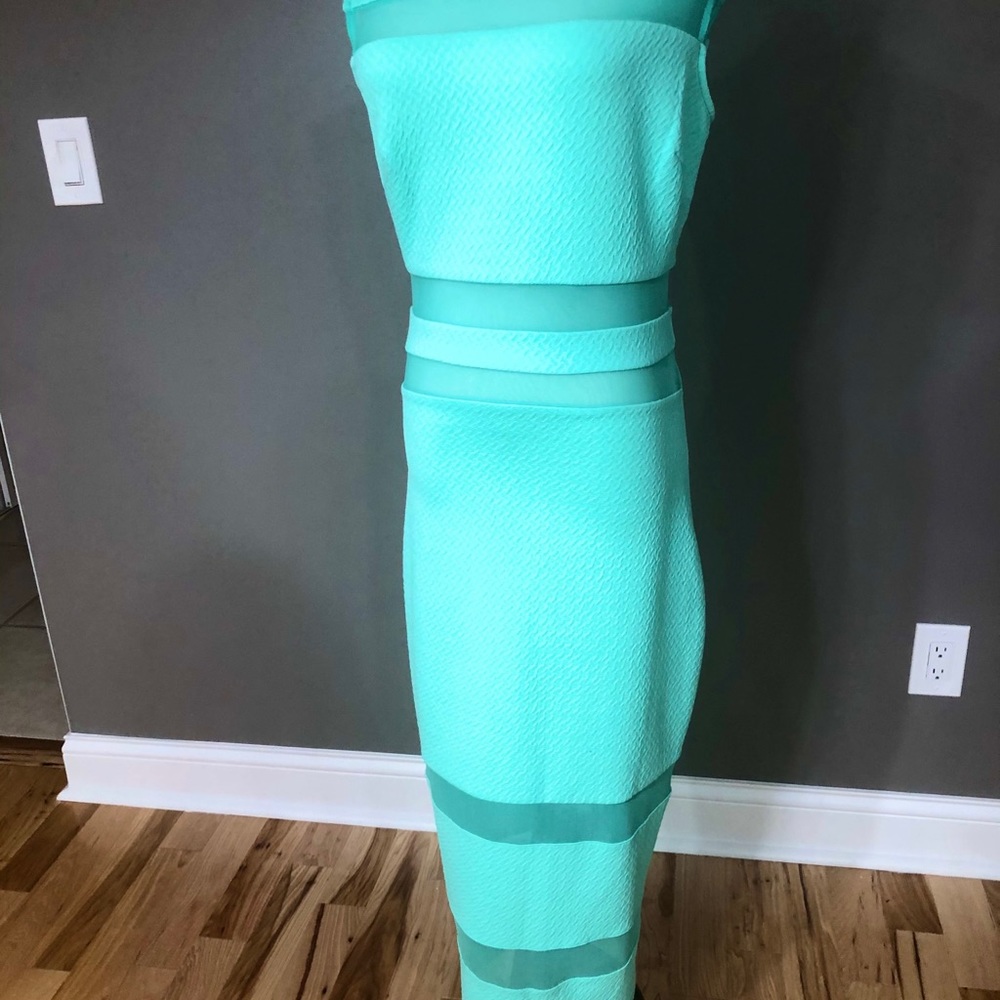 Turquoise Midi Dress